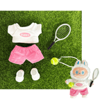 17cm Labubu Clothes–Tennis Star Full Set (clothes Only, Doll Not Included)