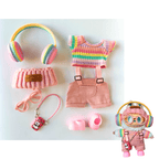 17cm Labubu Clothes –Pink Prism Full Set (Clothes Only, Doll Not Included)