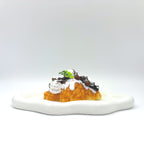 front view of Lalachill Cocoa Oreo Croissant Squishy