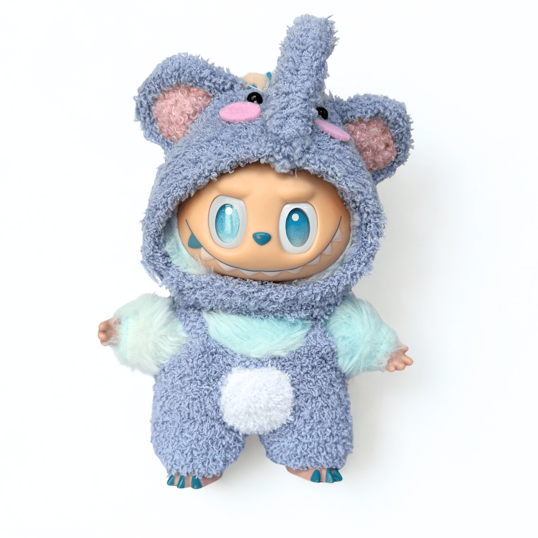 17cm Labubu Clothes –Baby Elephant Basic Set (clothes Only, Doll Not Included)