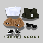 Labubu 17cm Doll Clothes –Forest Scout Full Set (Clothes Only, Doll Not Included)