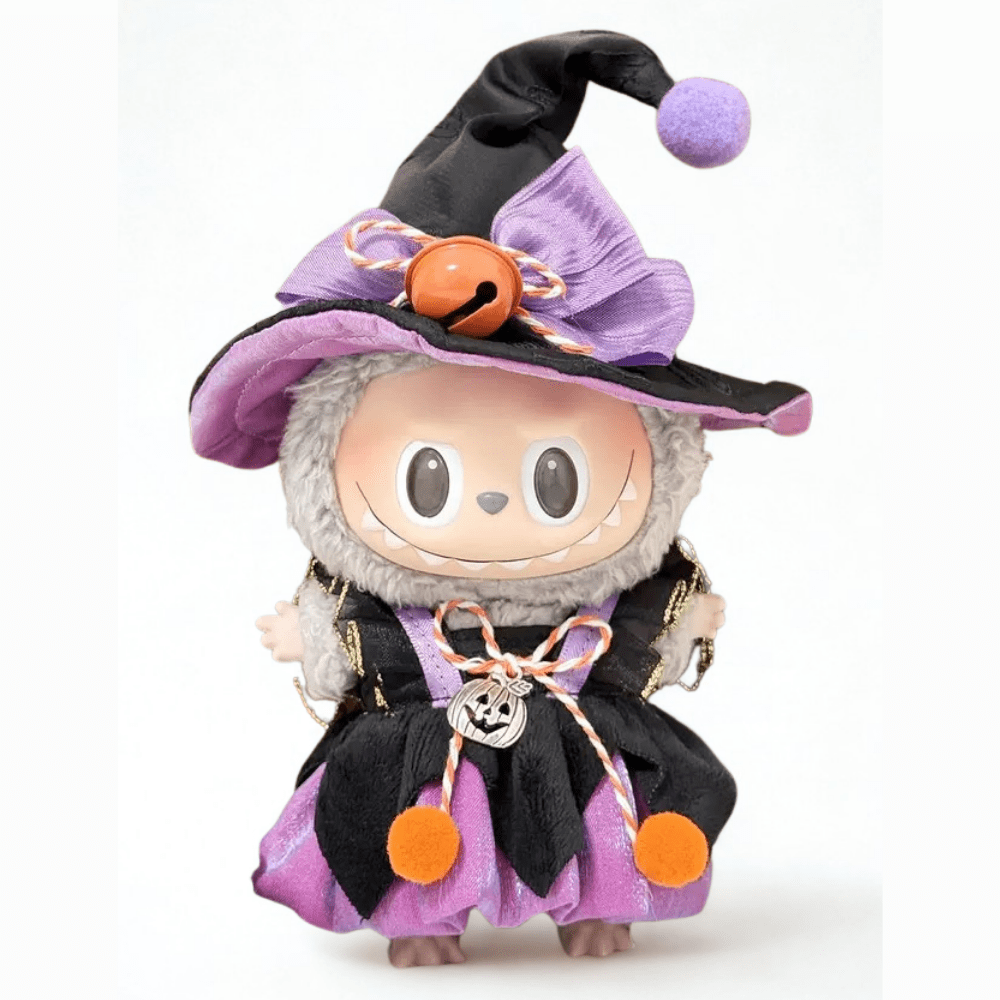 17cm Labubu Clothes–Little Witch Full Set (clothes Only, Doll Not Included)