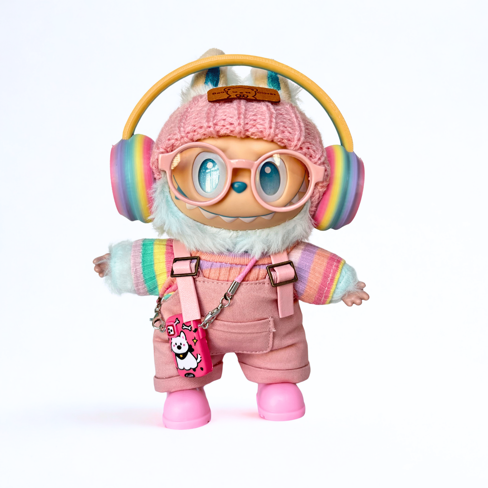 17cm Labubu Clothes –Pink Prism Full Set (Clothes Only, Doll Not Included)