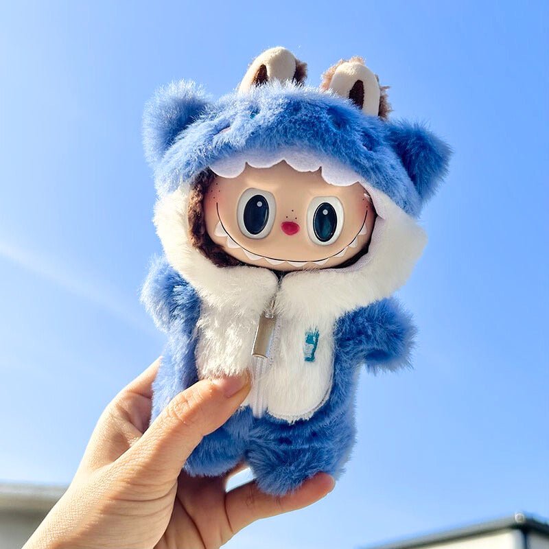 Labubu 17cm Doll Clothes –  Shark Baby Full Set(Clothes Only, Doll Not Included)