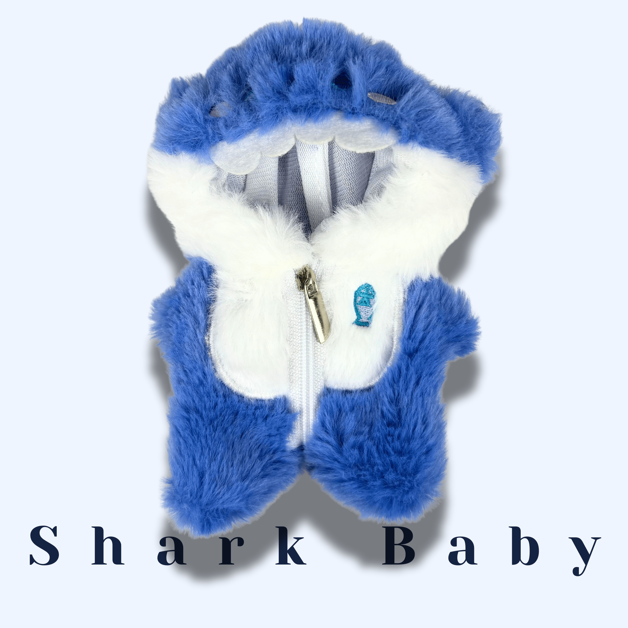 Labubu 17cm Doll Clothes –  Shark Baby Full Set(Clothes Only, Doll Not Included)