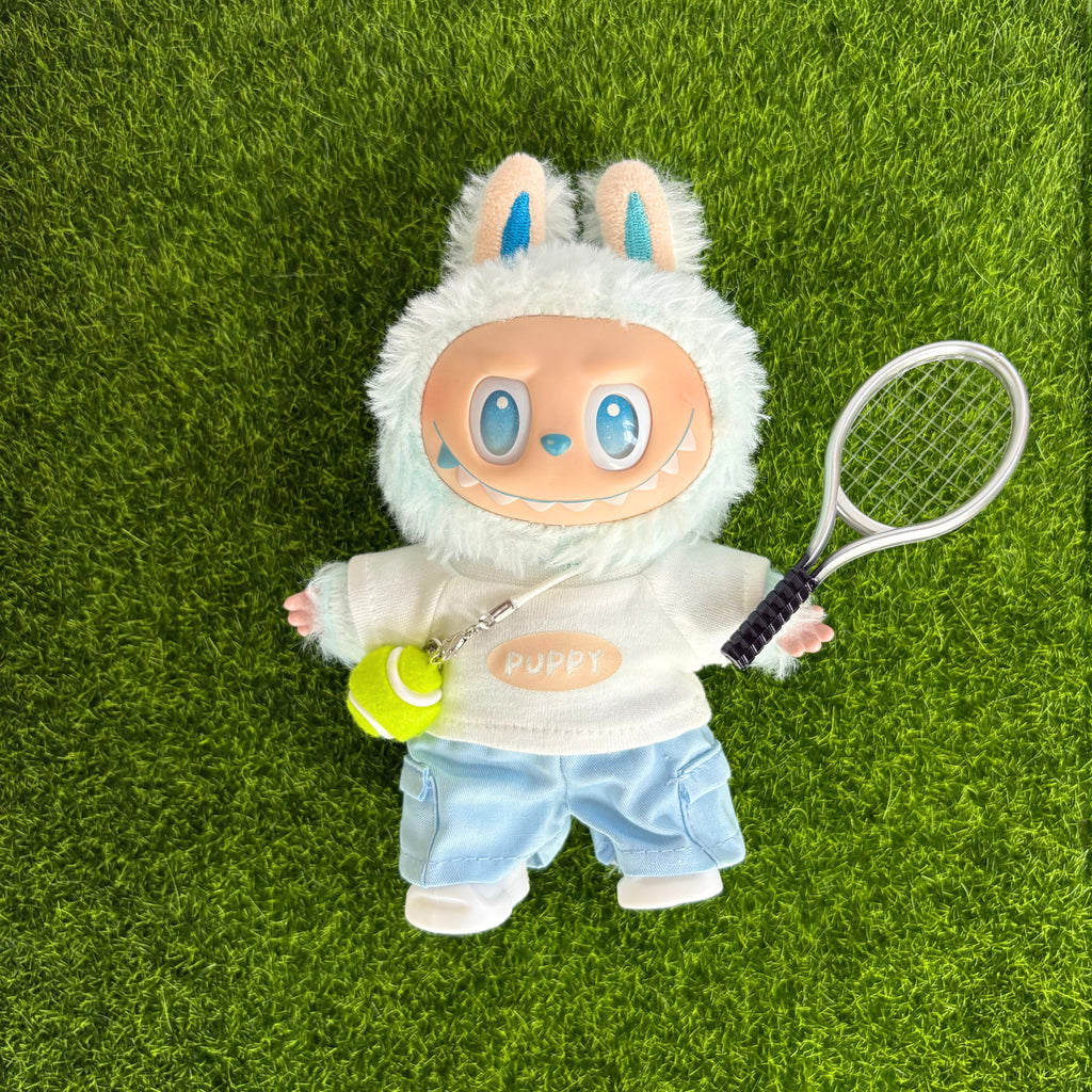 17cm Labubu Clothes–Tennis Star Full Set (clothes Only, Doll Not Included)