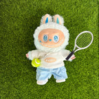 17cm Labubu Clothes–Tennis Star Full Set (clothes Only, Doll Not Included)