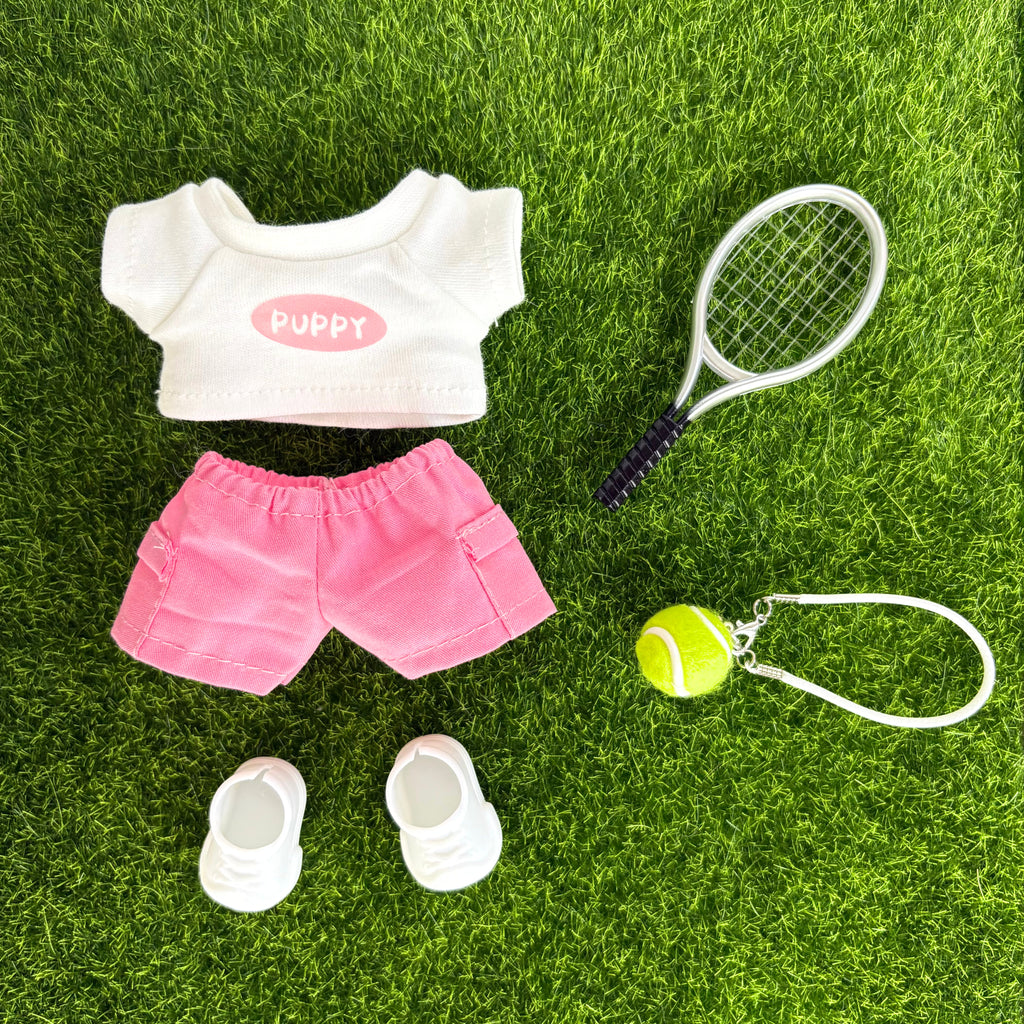 17cm Labubu Clothes–Tennis Star Full Set (clothes Only, Doll Not Included)
