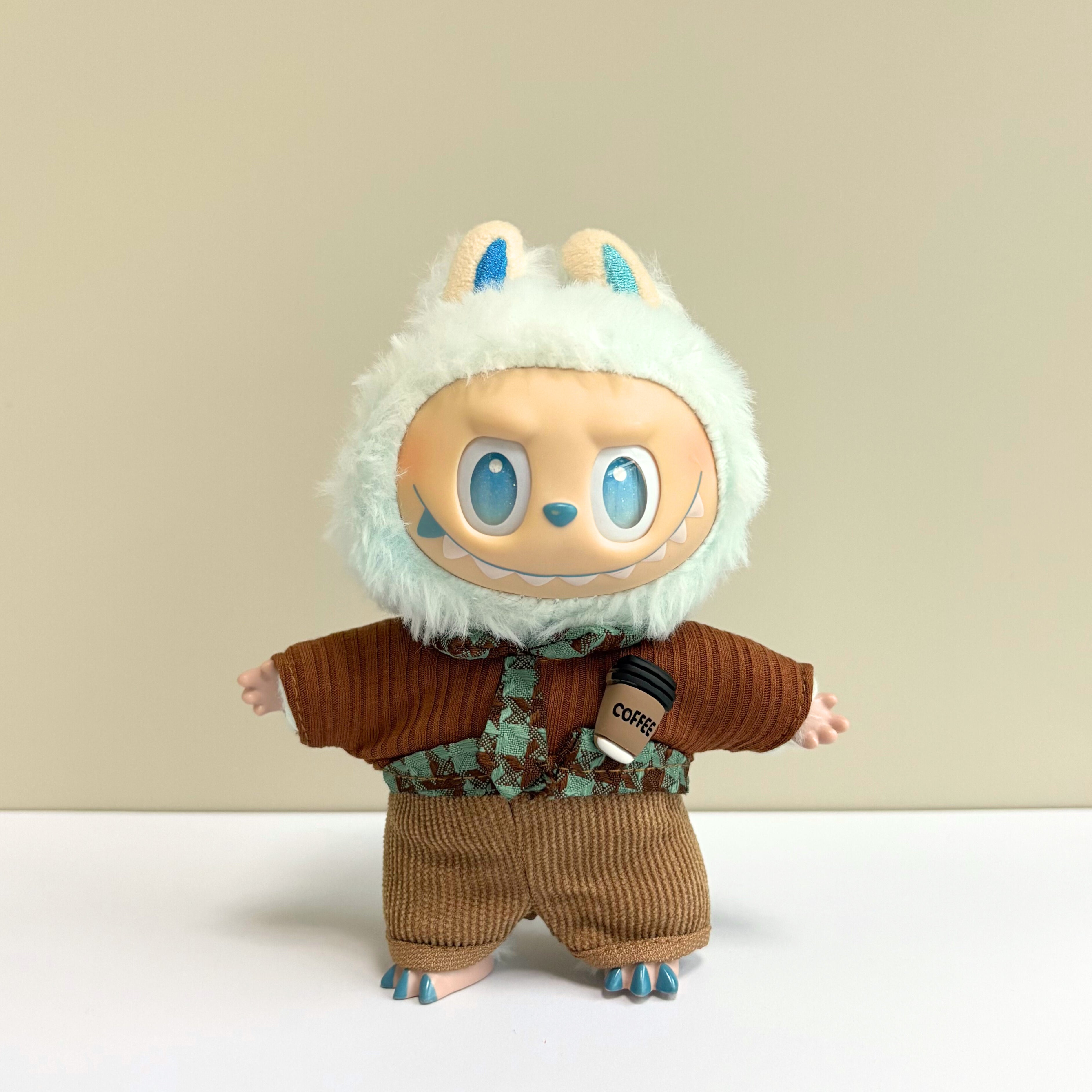 17cm Labubu Clothes–Cafe Time Basic Set (clothes Only, Doll Not Included)