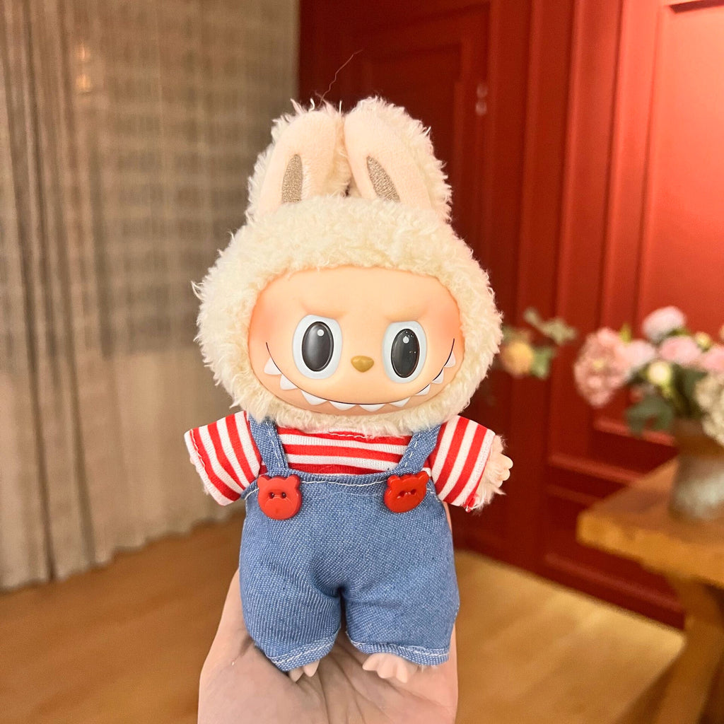 Labubu 17cm Doll Clothes – Candy Pop Basic Set (Clothes Only, Doll Not Included)