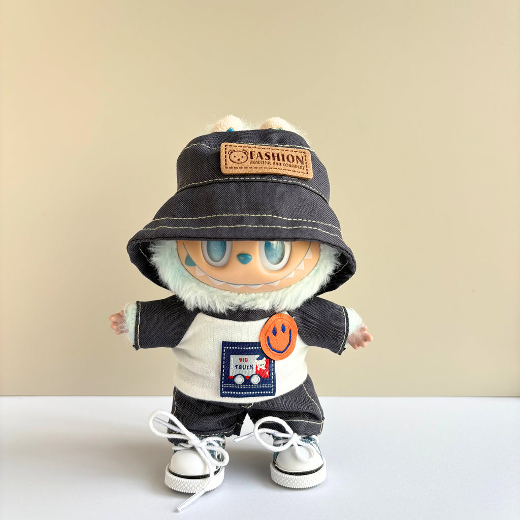 17cm Labubu Clothes–Everyday Chill Full Set (clothes Only, Doll Not Included)