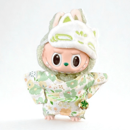 Labubu 10cm Doll Clothes – Kimono Spirit Full set(Clothes Only, Doll Not Included)