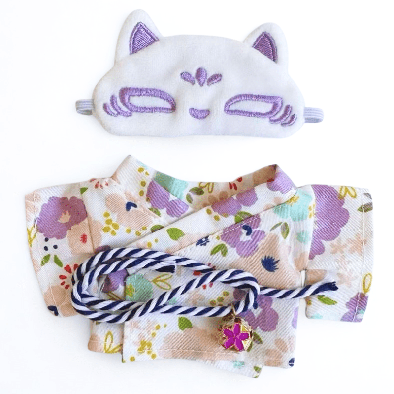 Labubu 10cm Doll Clothes – Kimono Spirit Full set(Clothes Only, Doll Not Included)