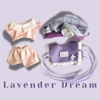 17cm Labubu Clothes –Lavender Dream Full Set (clothes Only, Doll Not Included)