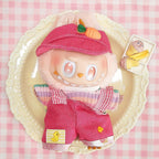 Labubu 17cm Doll Clothes – Peach Pop Basic Set(Clothes Only, Doll Not Included)