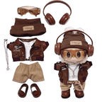 17cm Labubu Clothes- Retro Groove Premium Full Set (clothes Only, Doll Not Included)