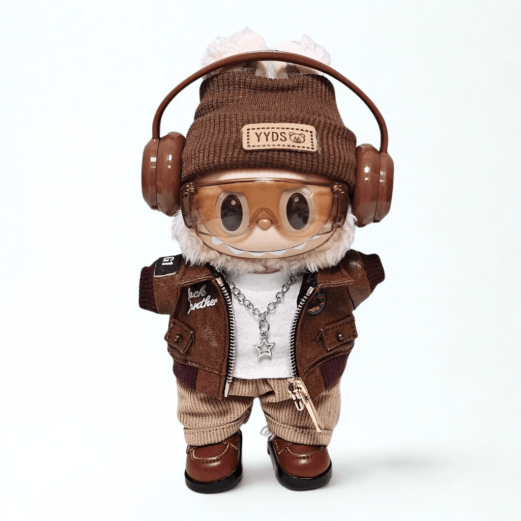 17cm Labubu Clothes- Retro Groove Premium Full Set (clothes Only, Doll Not Included)