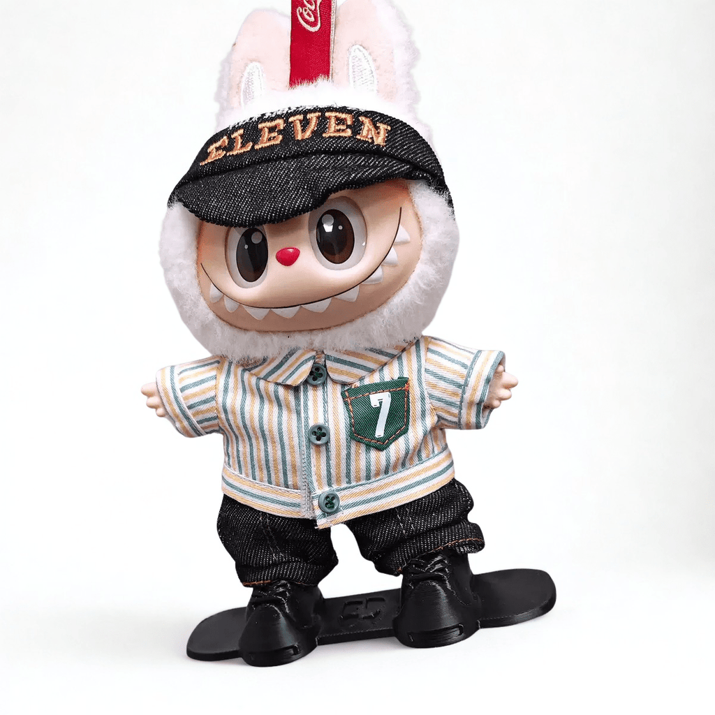 17cm Labubu Clothes- Snow Rider full Set (clothes Only, Doll Not Included)