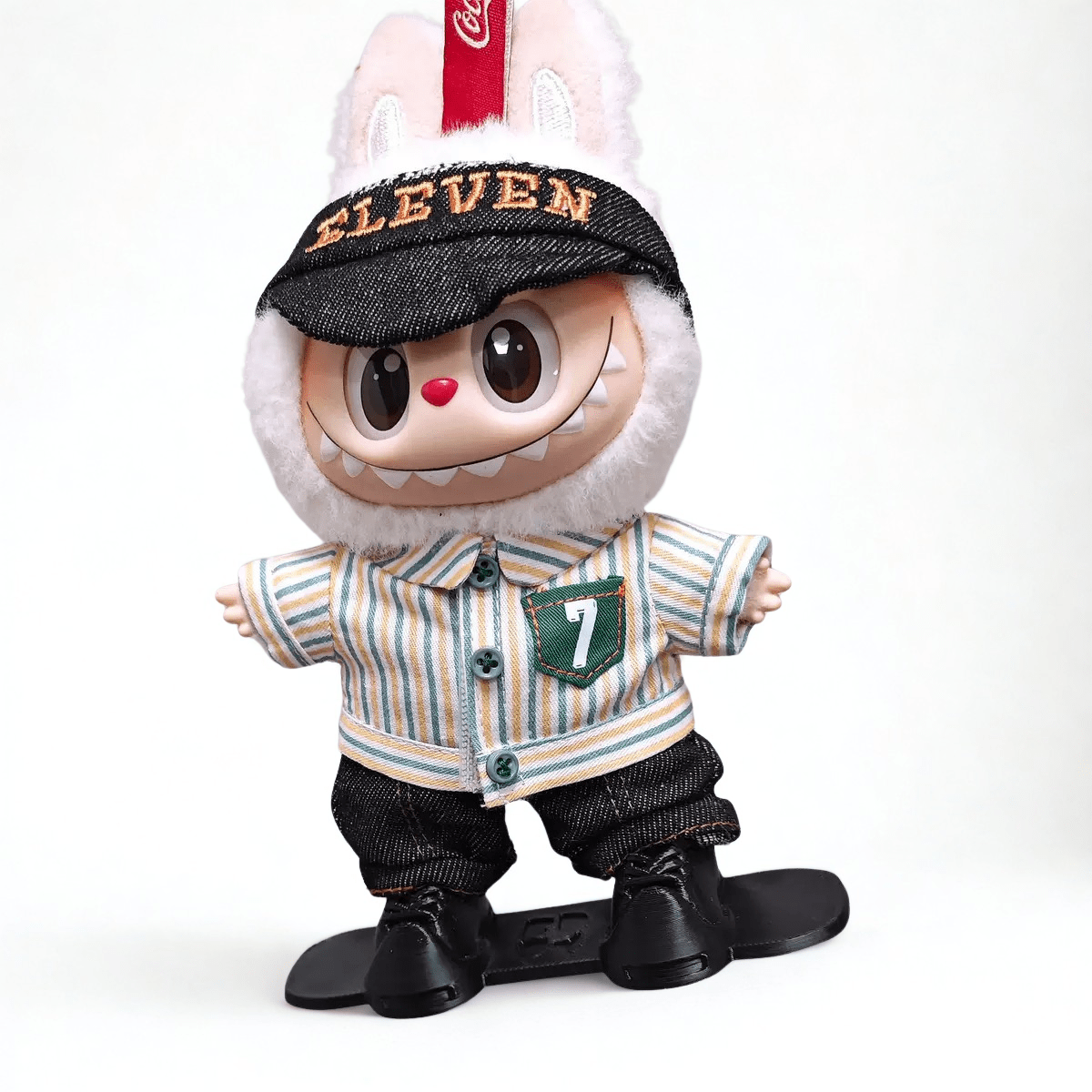 17cm Labubu Clothes- Snow Rider full Set (clothes Only, Doll Not Included)