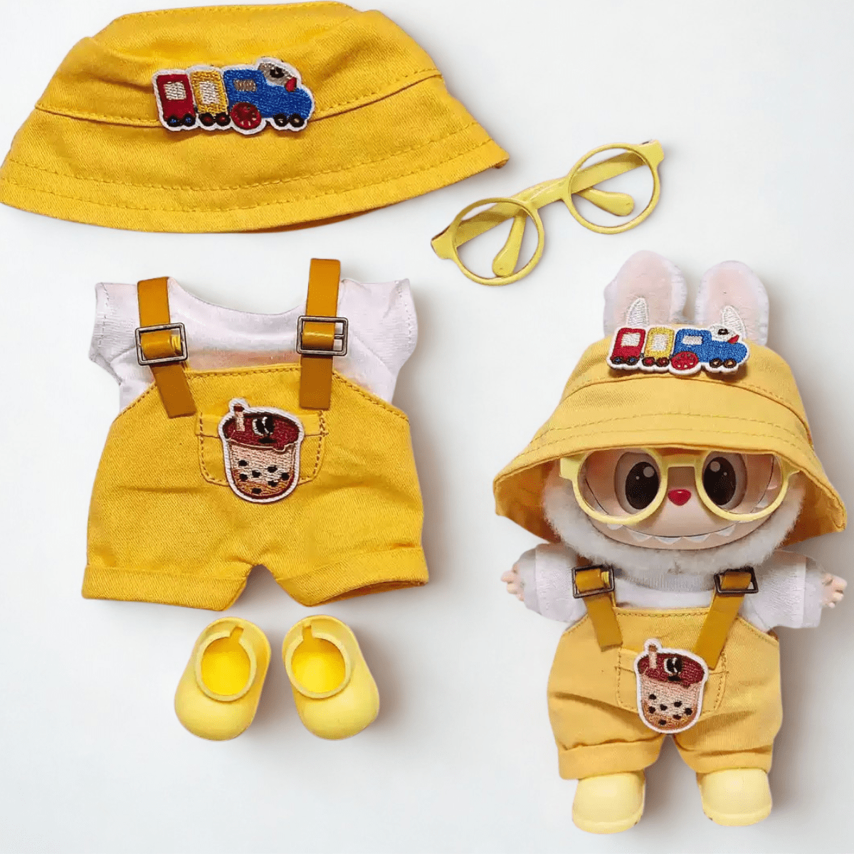 17cm Labubu Clothes–Sunny Day Full Set (clothes Only, Doll Not Included)