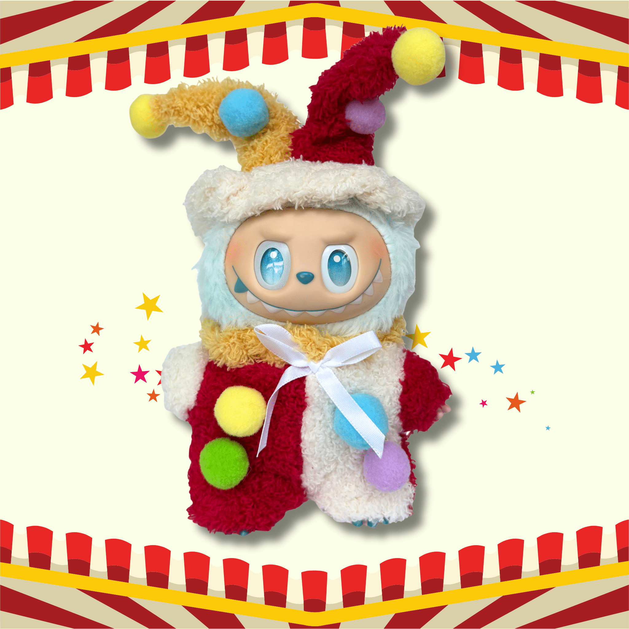 Labubu 17cm Doll Clothes –Circus Star Full Set (Clothes Only, Doll Not Included)