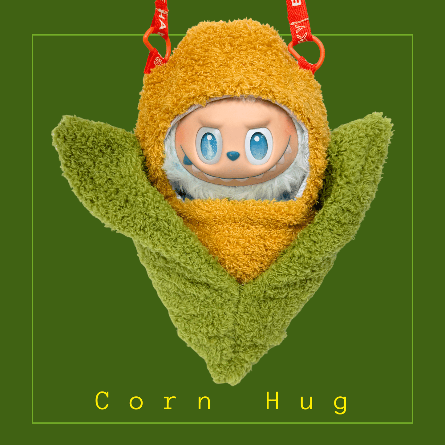 Labubu 17cm Doll Clothes –Corn Hug Bag (Bag Only, Doll Not Included)