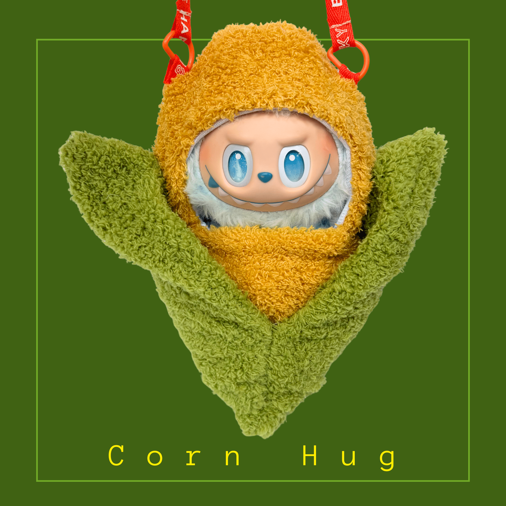 Labubu 17cm Doll Clothes –Corn Hug Bag (Bag Only, Doll Not Included)