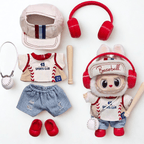 17cm Labubu Clothes- Home Run Premium Full Set (clothes Only, Doll Not Included)