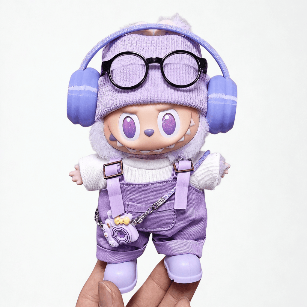 17cm Labubu Clothes- Lavender Prism Premium Full Set (clothes Only, Doll Not Included)