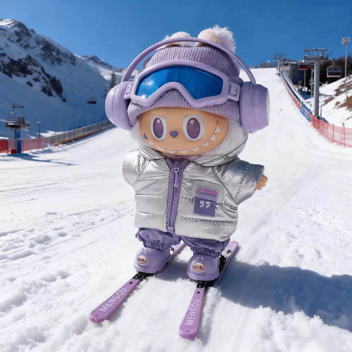 17cm Labubu Clothes- Snow Drift Premium Full Set (clothes Only, Doll Not Included)