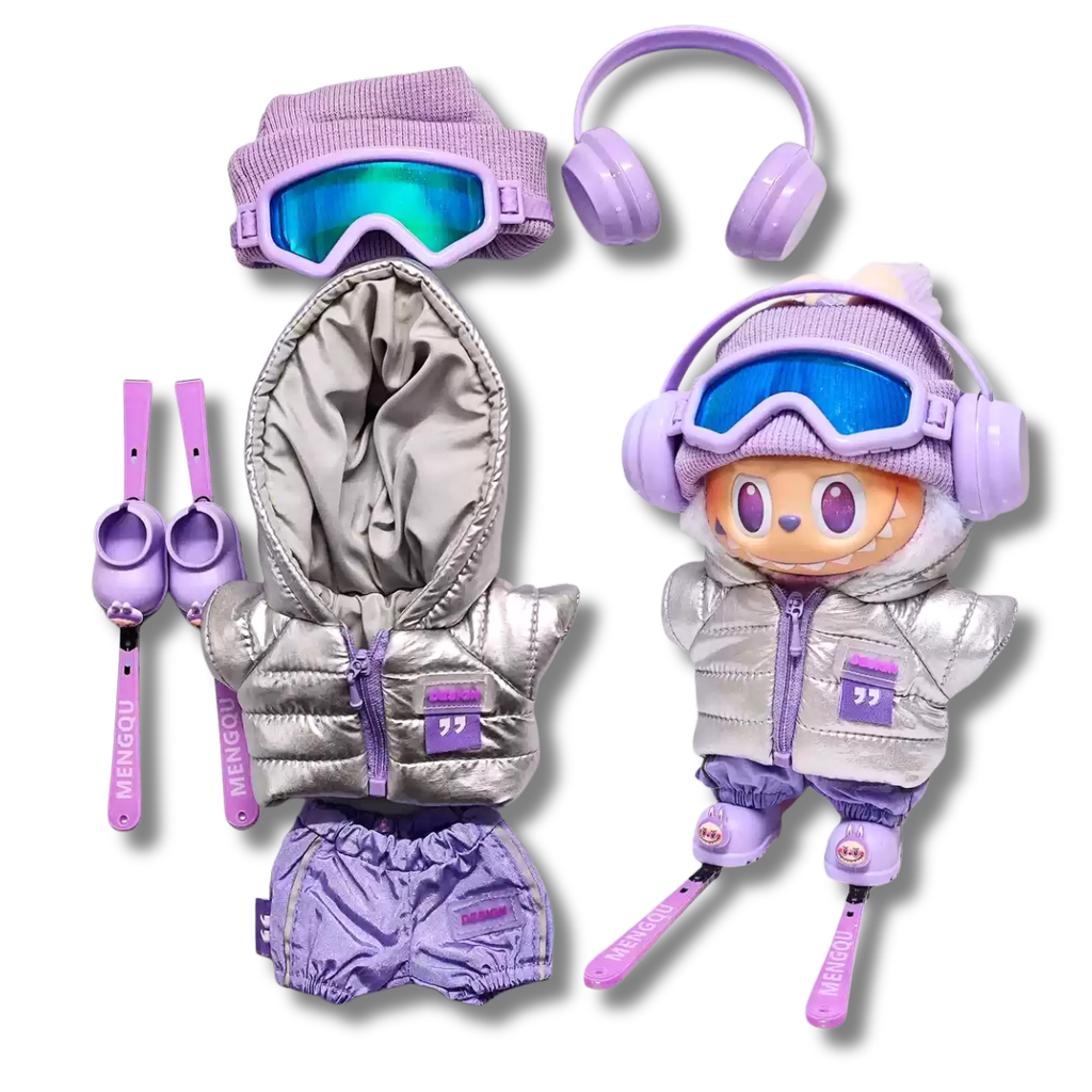 17cm Labubu Clothes- Snow Drift Premium Full Set (clothes Only, Doll Not Included)
