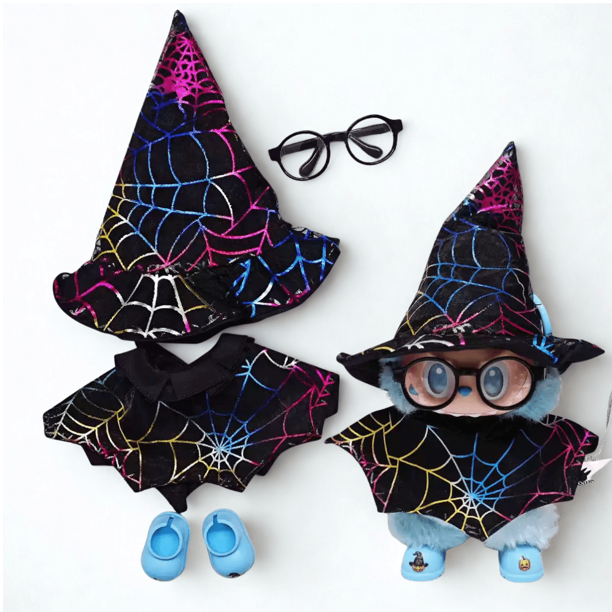 17cm Labubu Clothes- Spooky Night Full Set (clothes Only, Doll Not Included)