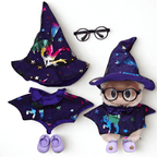 17cm Labubu Clothes- Spooky Night Full Set (clothes Only, Doll Not Included)