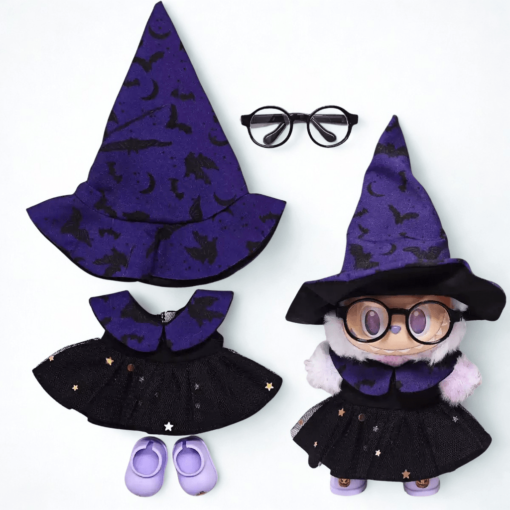 17cm Labubu Clothes- Spooky Night Full Set (clothes Only, Doll Not Included)