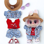 17cm Labubu Clothes –Daisy Holiday Premium Full Set (clothes Only, Doll Not Included)