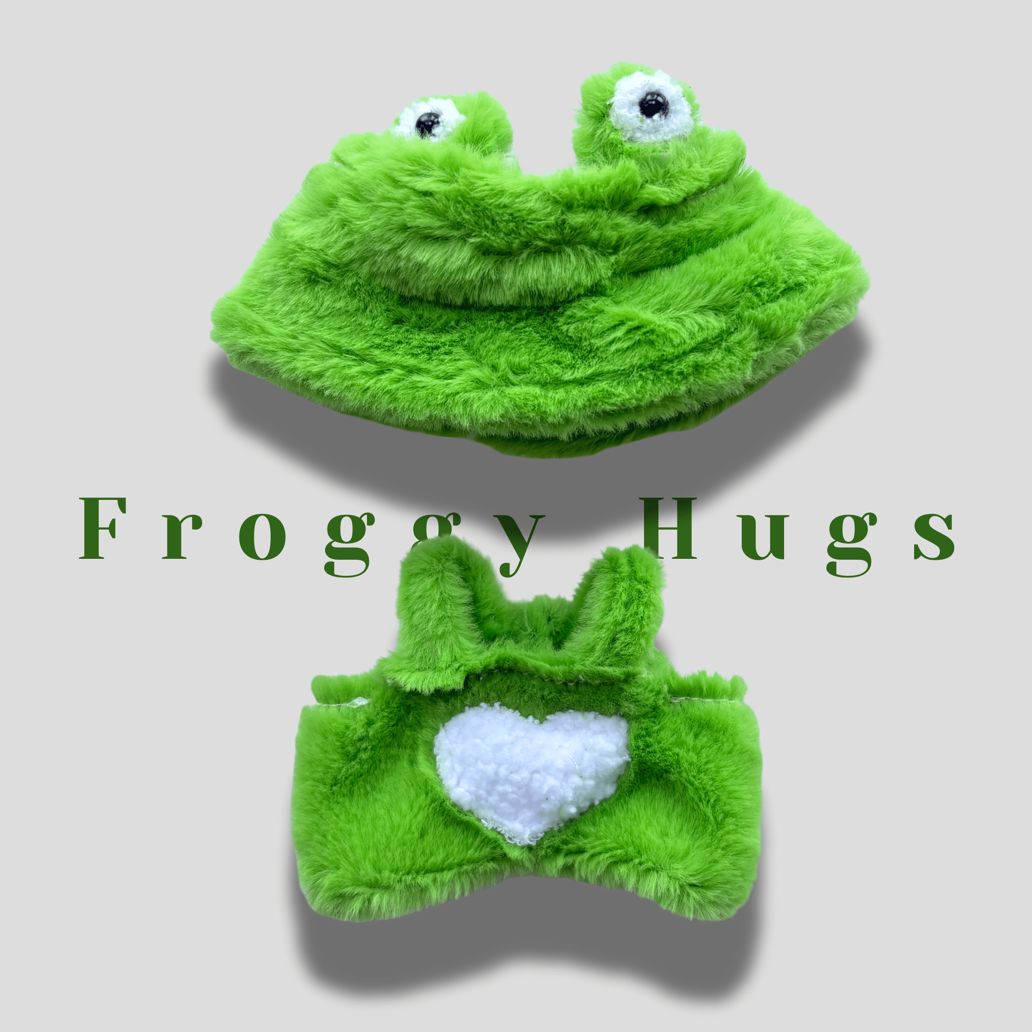Labubu 17cm Doll Clothes – Froggy Hugs Basic Set(Clothes Only, Doll Not Included)