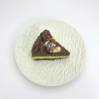 Top view of Lalachill’s Avocado  chocolate Cake Squishy, showcasing its vibrant colors and smooth texture