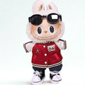 Labubu 17cm Doll Clothes – Rock Star Full Set(Clothes Only, Doll Not Included)