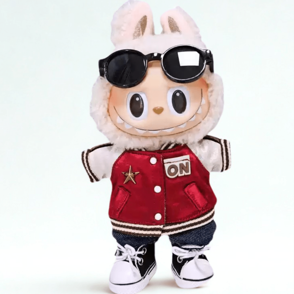 Labubu 17cm Doll Clothes – Rock Star Full Set(Clothes Only, Doll Not Included)