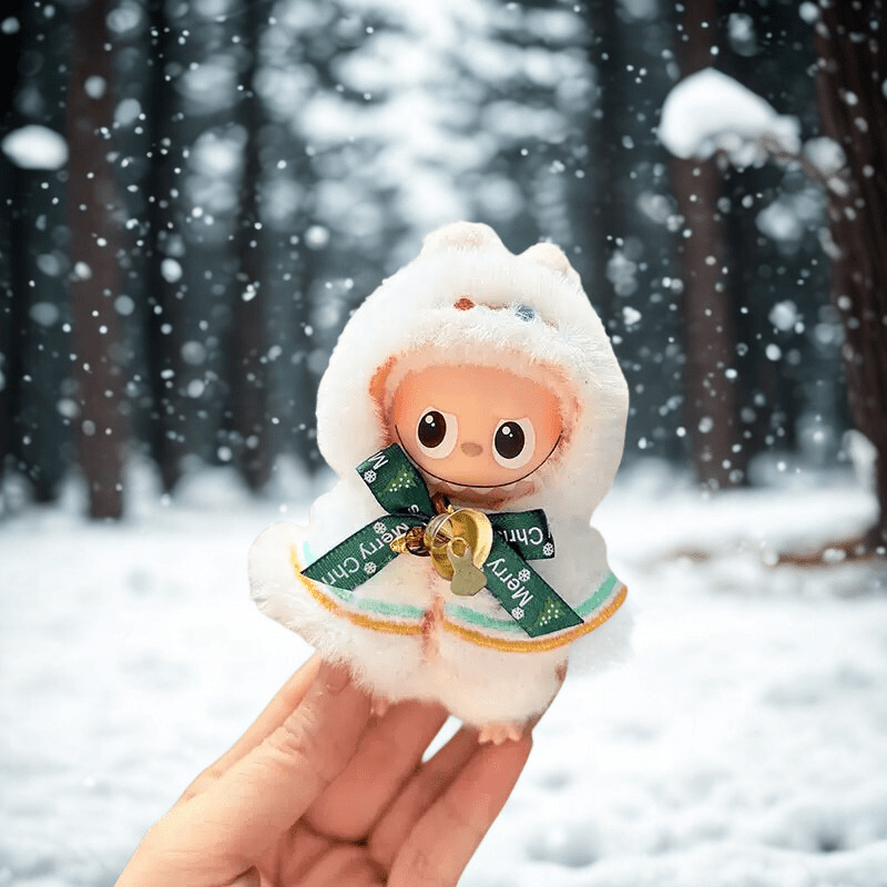 10cm Labubu Clothes- Mini Christmas Crew Full Set (clothes Only, Doll Not Included)