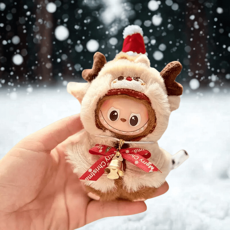 10cm Labubu Clothes- Mini Christmas Crew Full Set (clothes Only, Doll Not Included)