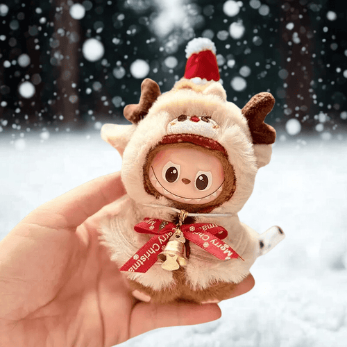 10cm Labubu Clothes- Mini Christmas Crew Full Set (clothes Only, Doll Not Included)