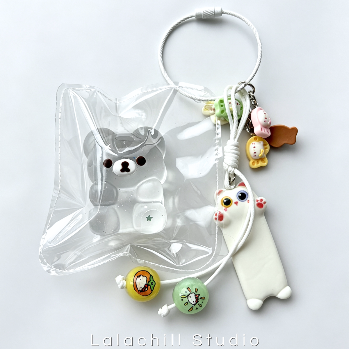 Lalachill Ice Bear Squishy Bag Charm