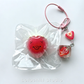 Lalachill Strawberry Bear Squishy Bag Charm