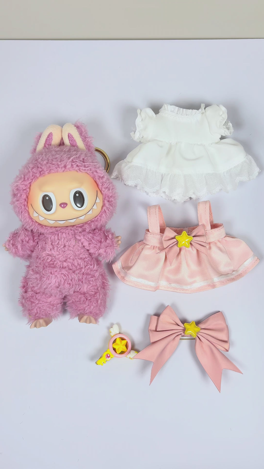 Labubu 17cm Doll Clothes – Magical Sakura Full Set(Clothes Only, Doll Not Included)